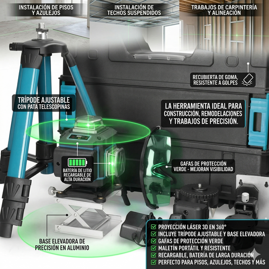 SET DE NIVEL LASER 16 PZ AM-403